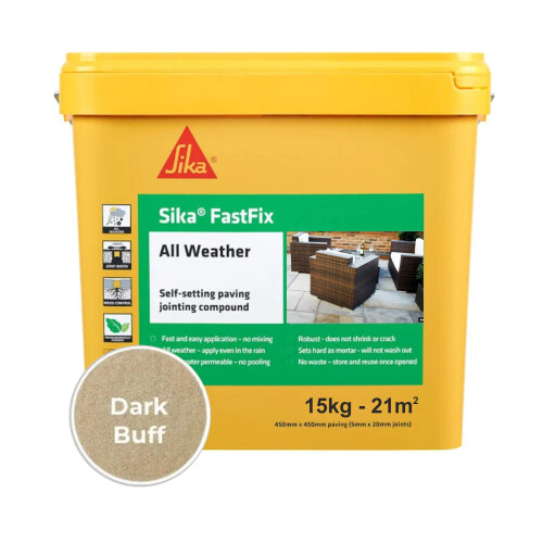 Sika FastFix All Weather Jointing Compound Dark Buff 15kg on OnBuy