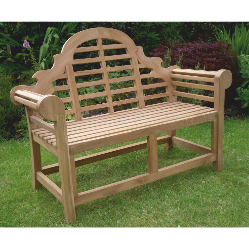 (150cm 5ft Bench) Teak Garden Bench Chair Marlborough Lutyens Style
