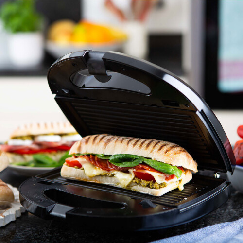 3 in 1 Sandwich Waffle Panini Toaster Grill Snack Maker Interchangeable Plates on OnBuy