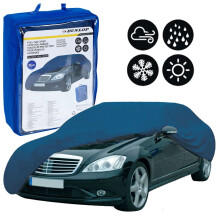 Dunlop Blue Outdoor Heavy-Duty Waterproof Car Cover – Universal Fit, 534cm x 178cm x 120cm, Includes Carry Case