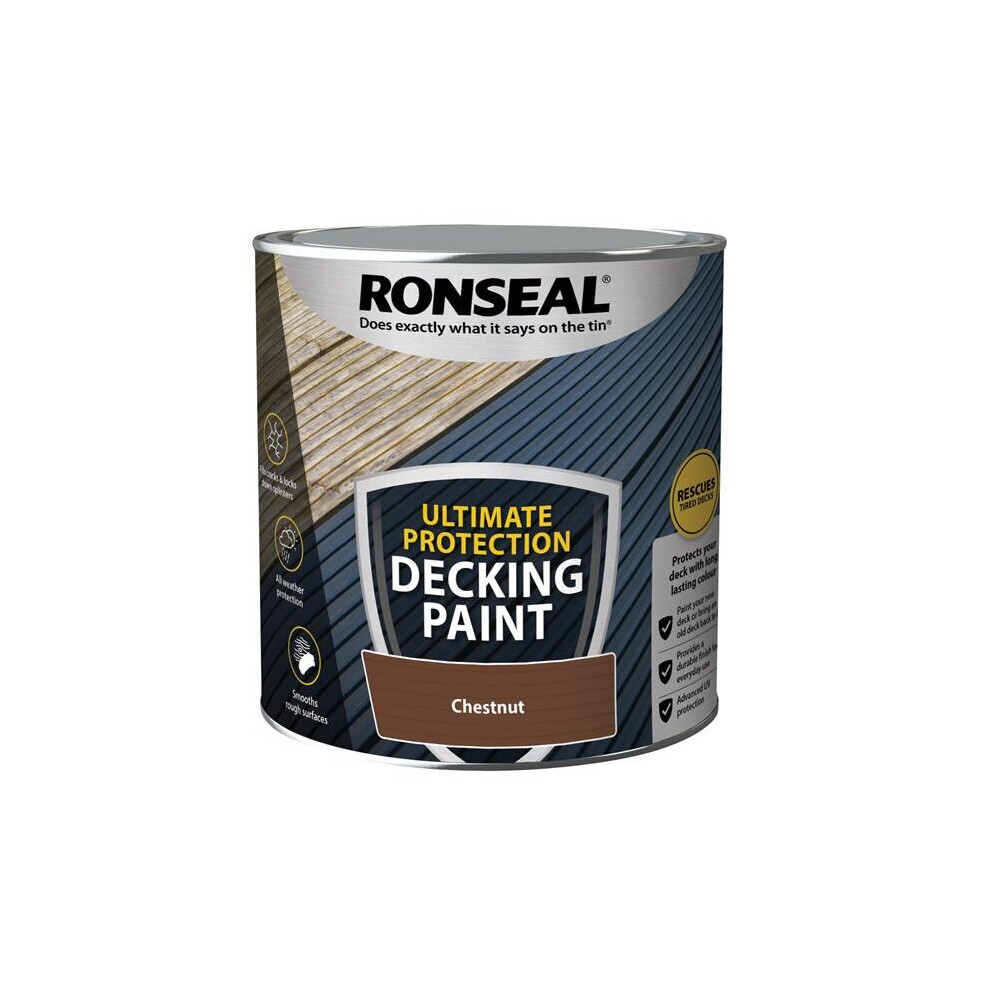 Ronseal Ultimate Protection Decking Paint Chestnut 2.5 Litre 39145