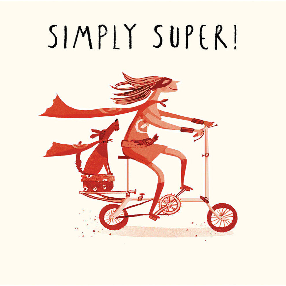 Simply Super Embossed Illustrated Birthday Greeting Card Livin' It Cards