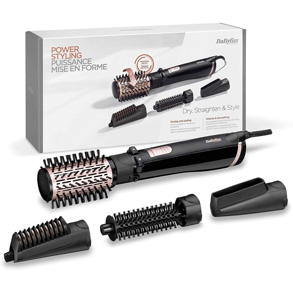 BaByliss Brush Rotating Air Ionic 4 Heads For Drying Modelling Straightening