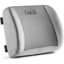 ComfiLife Coussin de soutien lombaire pour chaise de bureau et sige de voiture Mousse mmoire de forme avec sangle rglable et maille 3D res