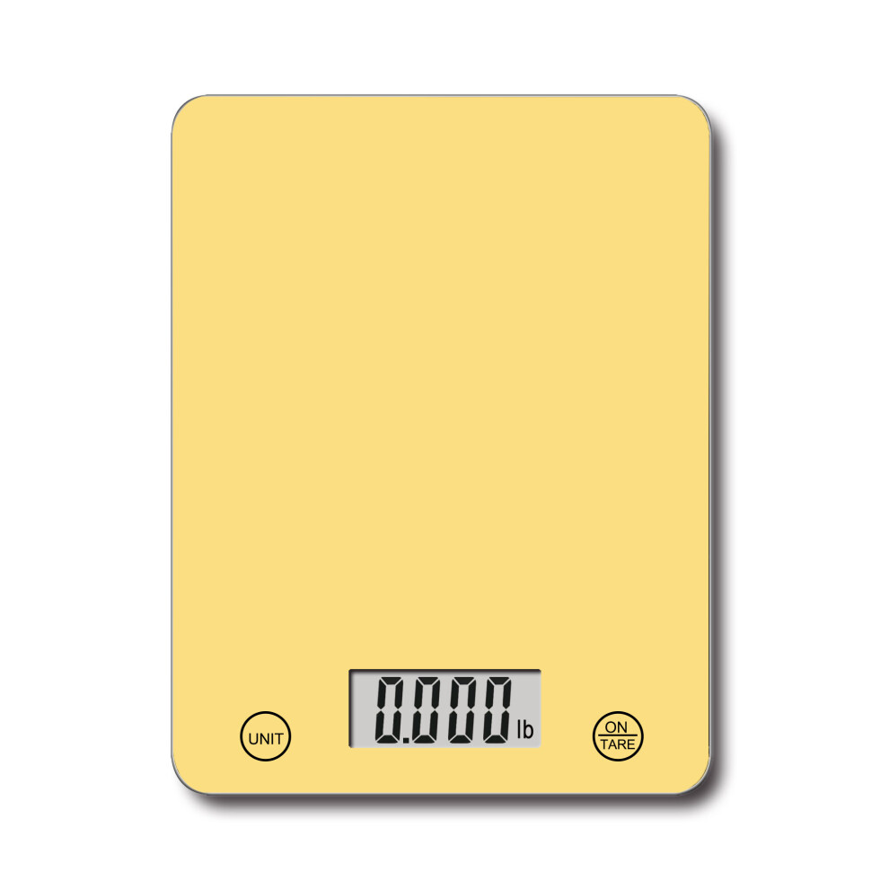 Kabalo 5kg Yellow Digital LCD Electronic Kitchen Cooking Baking Prep Food Preparation Weighing Scales UK