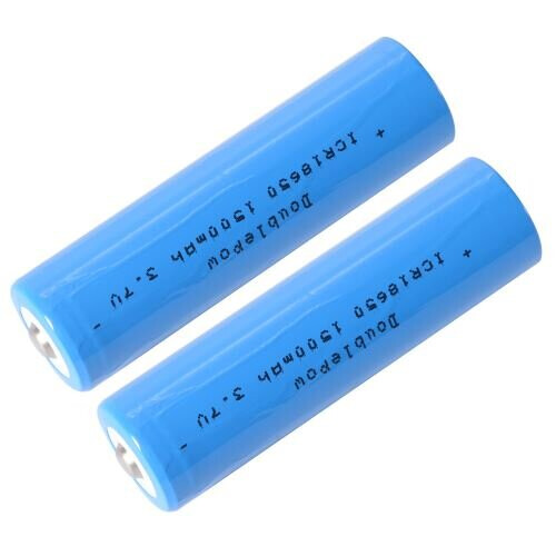 2 x REPLACEMENT 18650 1500mAh 3.7V HIGH DRAIN RECHARGEABLE BATTERY 2