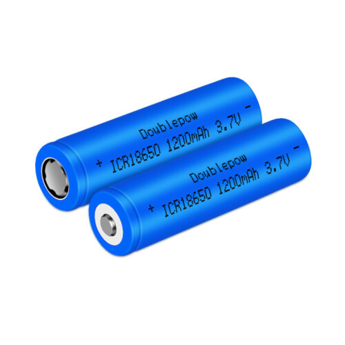 2 x 18650 1200mAh 3.7V Rechargeable Battery (18x65mm) for Flashlights, Radios, Speakers, Small Fans