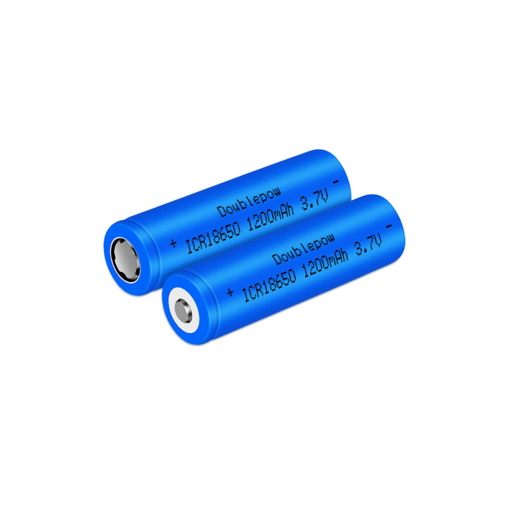 2 x REPLACEMENT 18650 1200mAh 3.7V RECHARGEABLE BATTERY NO Pointed