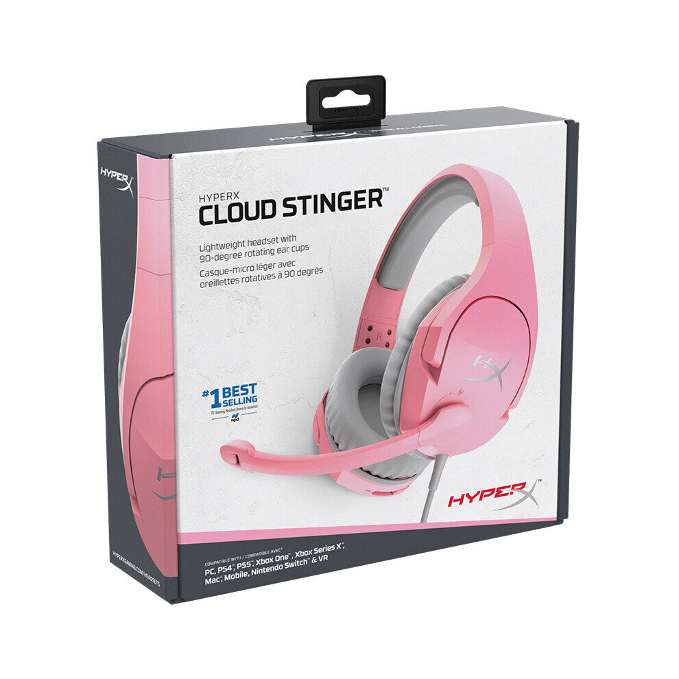 (Stinger ) Cloudx Stinger Core - Official Licensed For Xbox, Gaming Headset With In-Line Audio Control, Immersive In-Game Audio, Microphone Pink 707235297723