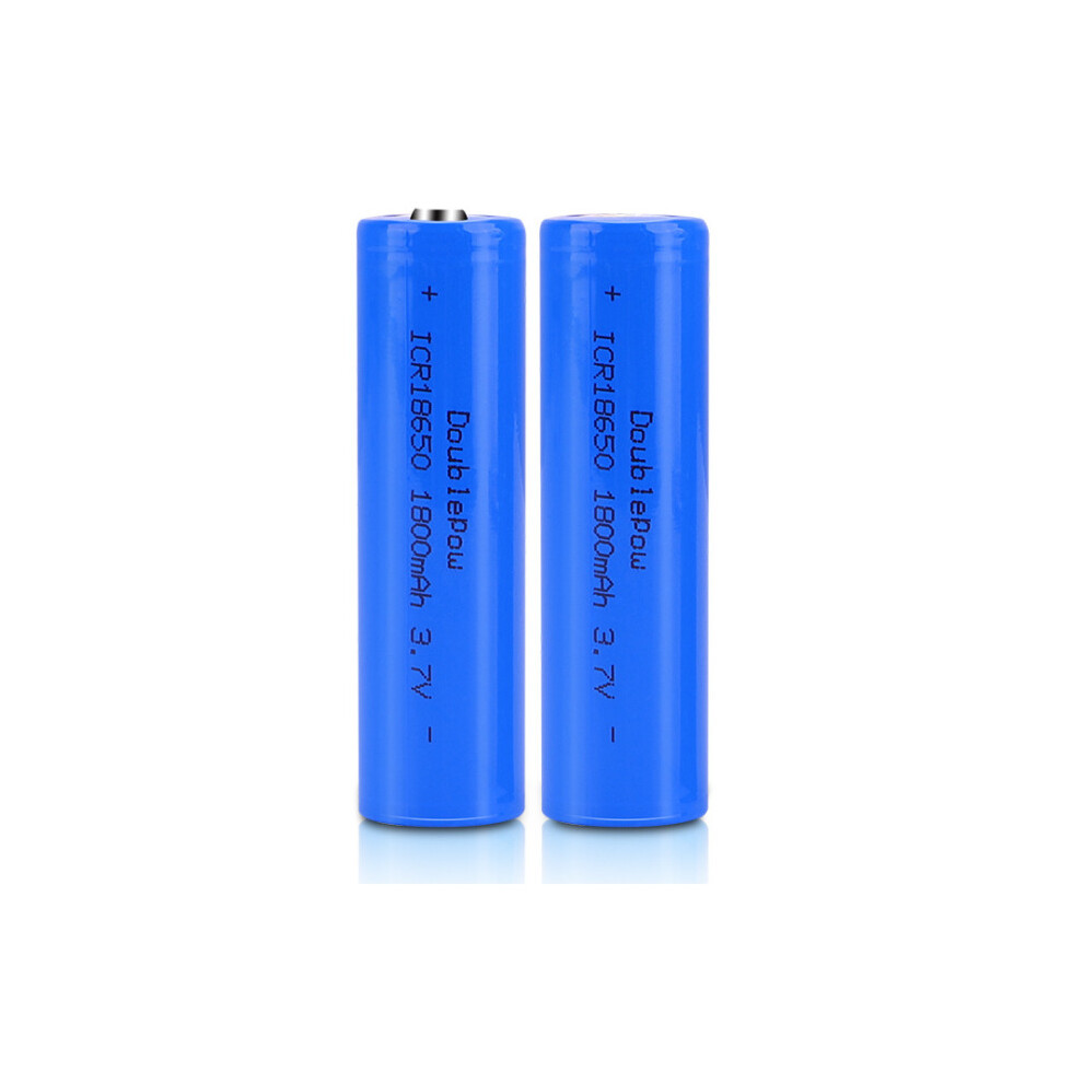 2 x REPLACEMENT 18650 1800mAh 3.7V RECHARGEABLE BATTERY NO Pointed