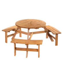 Outsunny 6 Seater Wooden Picnic Table