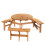 Outsunny Outsunny 6 Seater Wooden Picnic Table 1