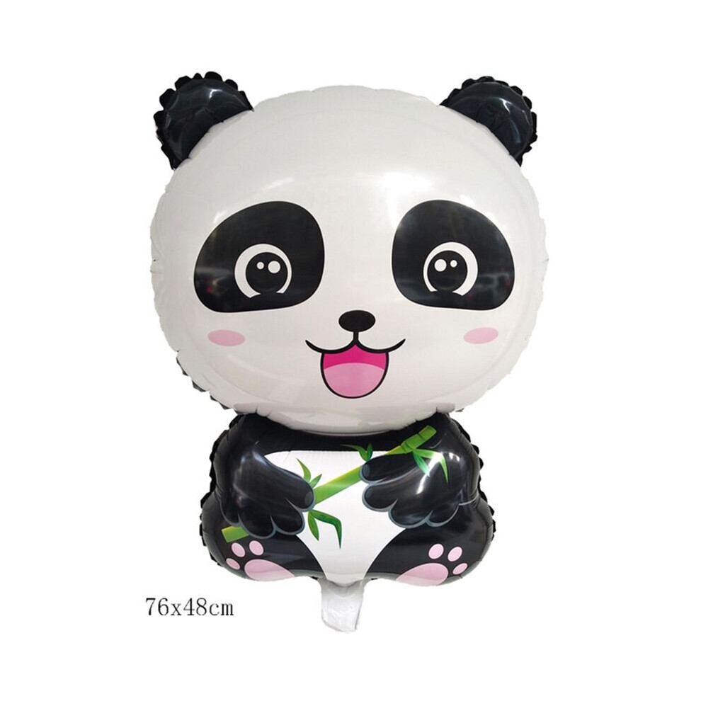 (1pcs-Panda Balloon) Panda Animal Party Supplies Tableware Decor Balloon