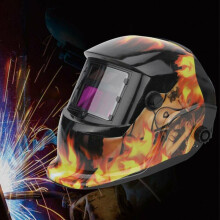 Auto Darkening Welding Helmet Welders Mask (500G) Flaming Lady Design