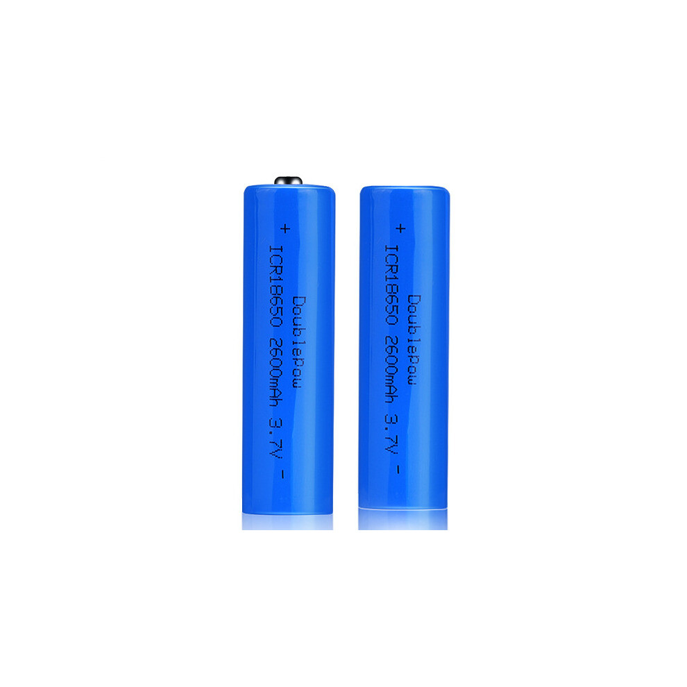 2 x REPLACEMENT 18650 2600mAh 3.7V RECHARGEABLE BATTERY Pointed