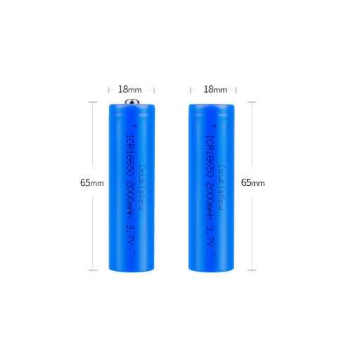 2 x REPLACEMENT 18650 2000mAh 3.7V RECHARGEABLE BATTERY Pointed 2