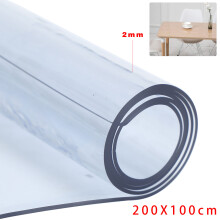 2mm Thick Tablecloth Table Protector CLEAR PVC Table Cover 100*200cm