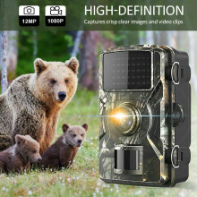 Hunting Trail Camera 12MP HD 1080P Wildlife Cam Infrared Night Vision