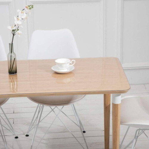 2mm Thick Tablecloth Table Protector CLEAR PVC Table Cover 100*200cm 1