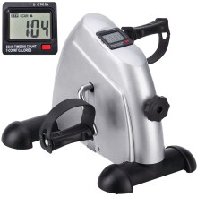 himaly Mini Exercise Bike Portable Home Pedal Exerciser Gym Fitness Leg Arm Cardio Training Adjustable Resistance with LCD Display for Women
