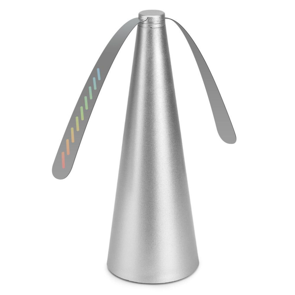 (Silver-Battery Operated) Fly Repellent Fan Keep Flies Bugs Away Enjoy Outdoor