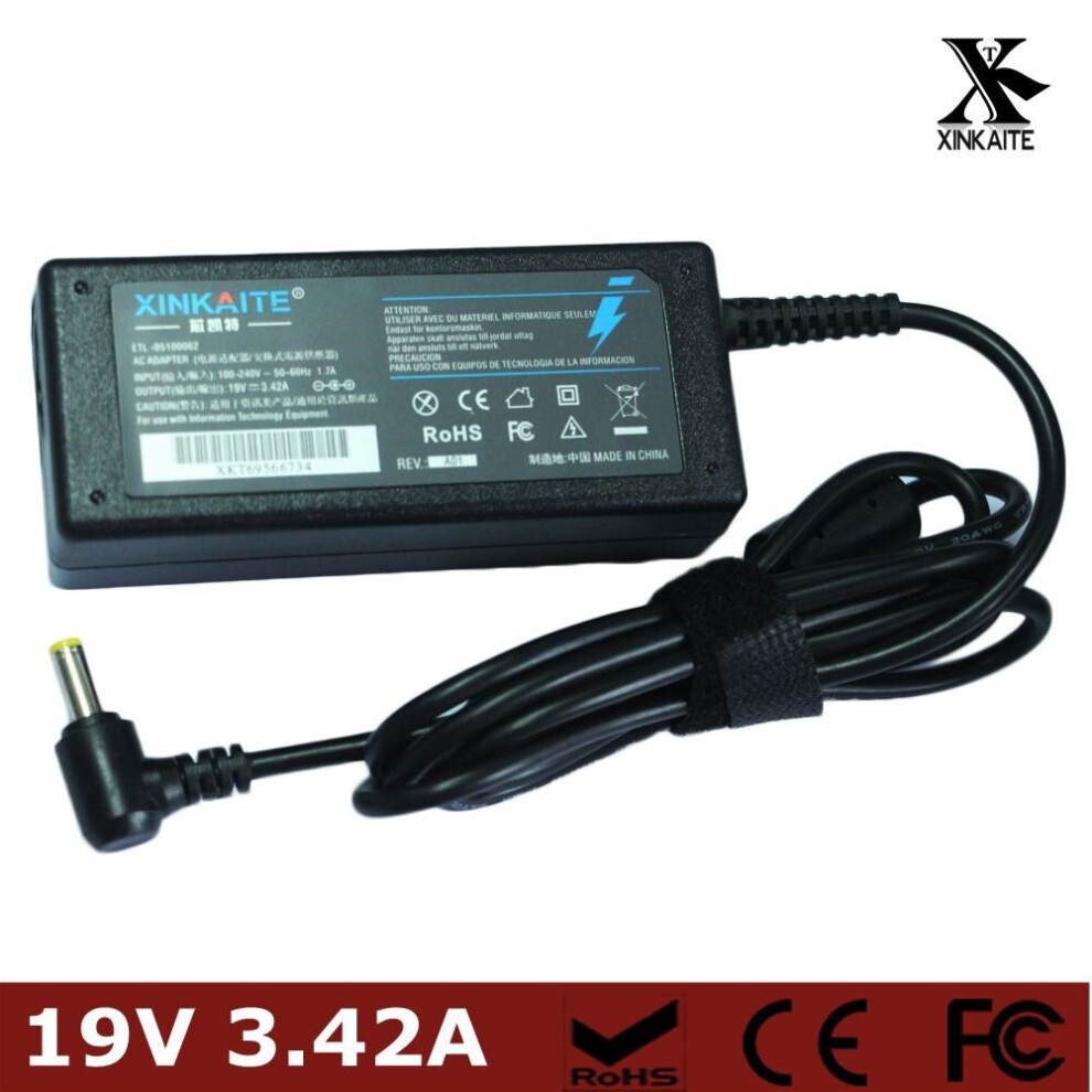 19V 3.42A 65W Laptop Power Adapter 5.5X1.7 Mm Notebook Charger 7399582889725