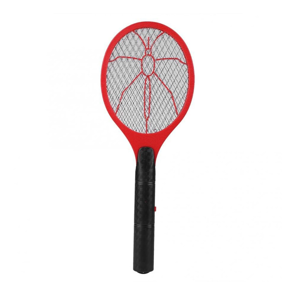 (Red) Electric Fly Swatter Battery Zapper Insects Killer
