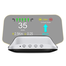 C3 Head Up Display OBD2 HUD Mirror Navigation HUD Speed Fuel Consumption Car KMH/KPM Speedometer Projection Windscreen Speed Projector