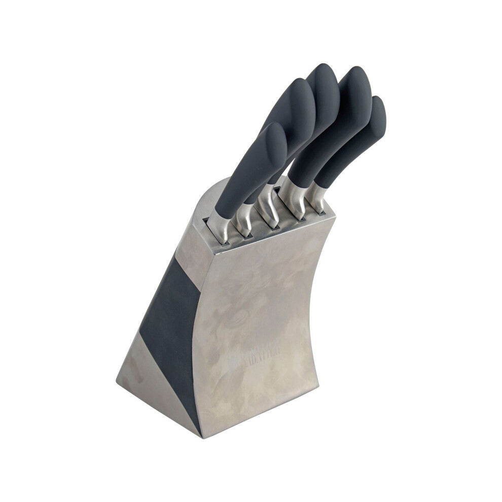 Sabatier Maison Stainless Steel 5 Piece Knife Block