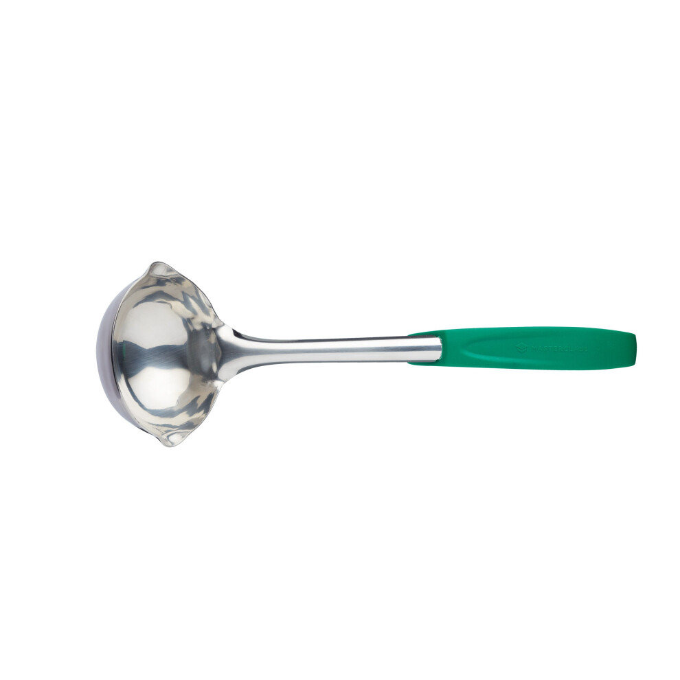 MasterClass Stainless Steel Colour-Coded Buffet Ladle - Green