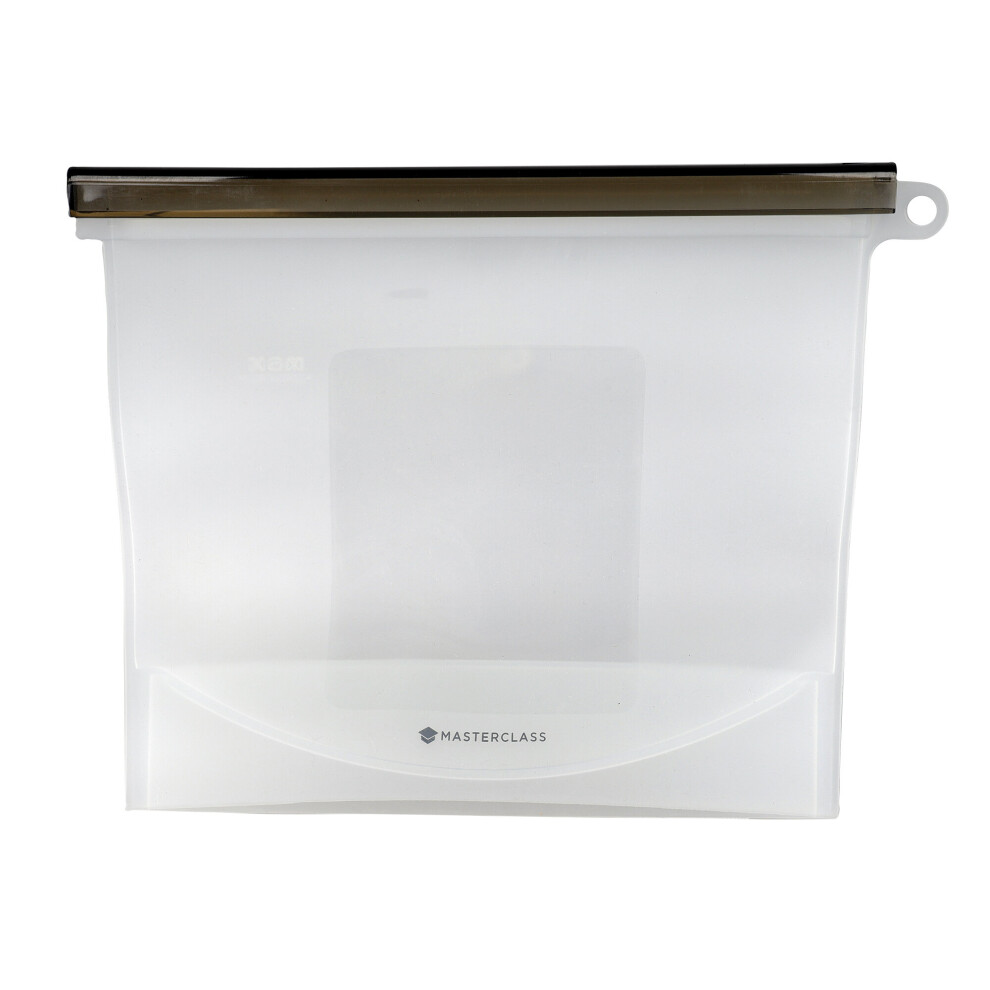 1.5-Litre Reusable Food Bag With Leakproof And Airtight Seal, BPA-Free Silicone