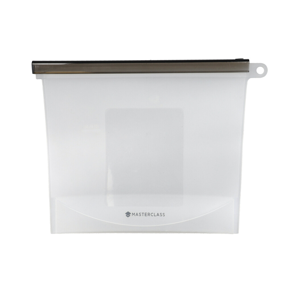 1-Litre Reusable Food Bag With Leakproof And Airtight Seal, BPA-Free Silicone