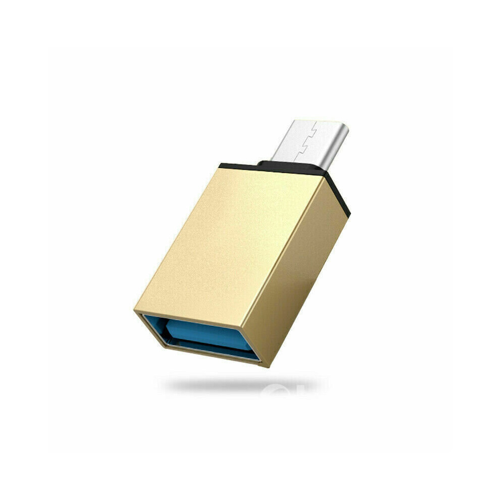 (Gold) Usb 3.0 Type A Female To Usb 3.1 Type C Male Otg Host Converter Adapter Gold 8800216263754