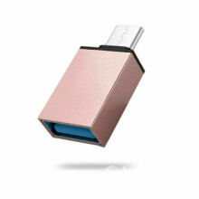 (Rose Gold) USB 3.0 Type A Female to USB 3.1 Type C Male OTG Host Converter Adapter