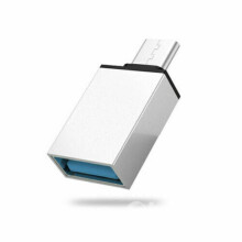 (Silver) USB 3.0 Type A Female to USB 3.1 Type C Male OTG Host Converter Adapter