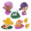 Bubble Guppies 12pcs Figur Set PVC TOY GIL Molly 9