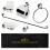 EcoSpa 6-Piece Chrome Bathroom Accessory Set for Cloakroom - Wall-Mounted, Modern Finish 1
