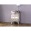 Birlea Valencia Mirrored Glass 3 Drawer Bedside Table with Mock Crystal Handles 3