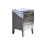 Birlea Valencia Mirrored Glass 3 Drawer Bedside Table with Mock Crystal Handles 2