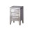 Birlea Valencia Mirrored Glass 3 Drawer Bedside Table with Mock Crystal Handles 4