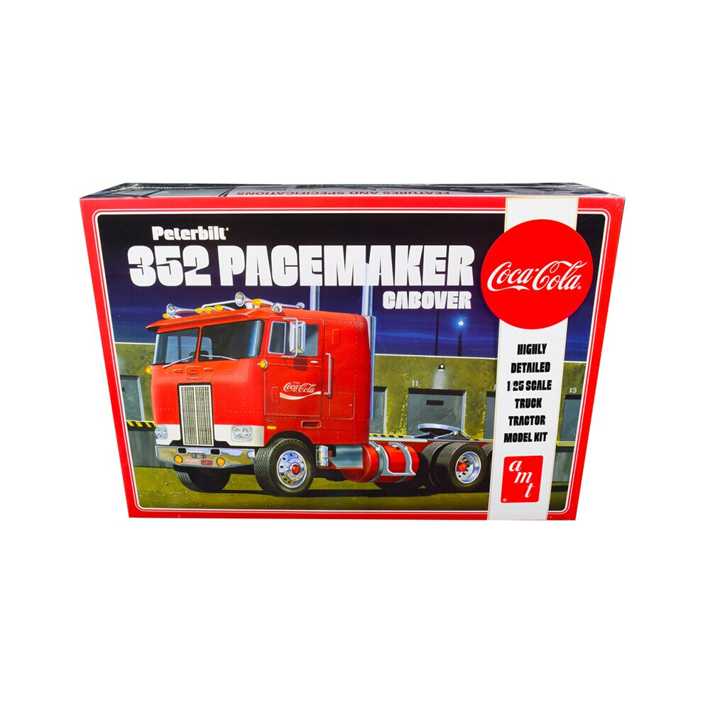 AMT Skill 3 Model Kit Peterbilt 352 Pacemaker Cabover Truck \Coca-Cola\" 1/25 Scale Model by AMT"