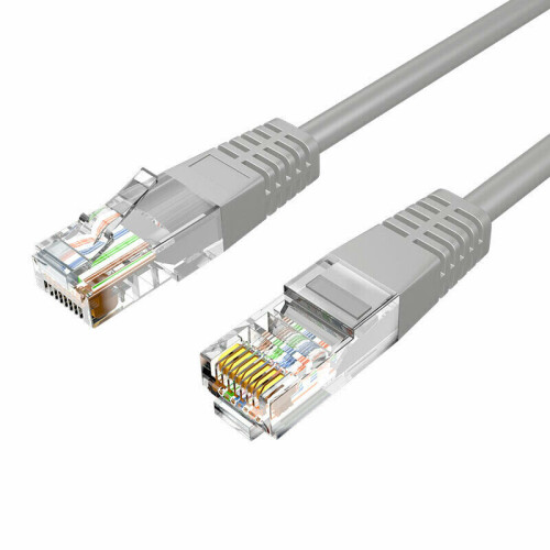 (15m) CAT6 Ethernet LAN Network Internet Gigabit Patch Cable Lead