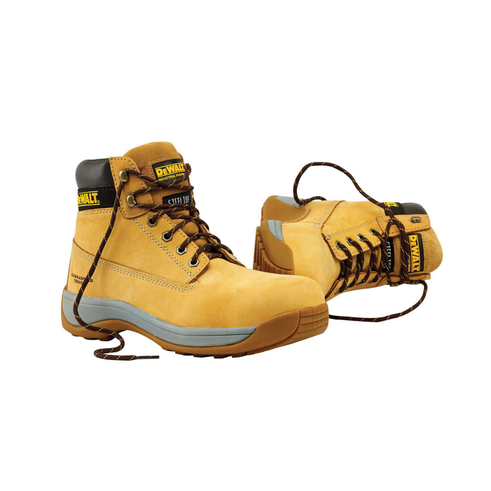 DeWalt Safety Boots Apprentice Wheat Colour Oil Repellent Steel Toe Cap UK4