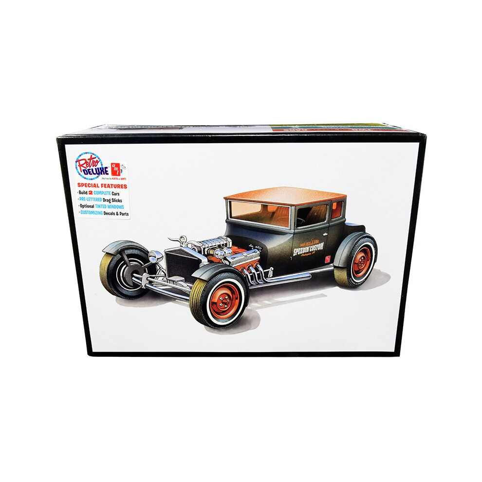 AMT Skill 2 Model Kit 1925 Ford Model T \Chopped\" Set of 2 pieces 1/25 Scale Model by AMT"