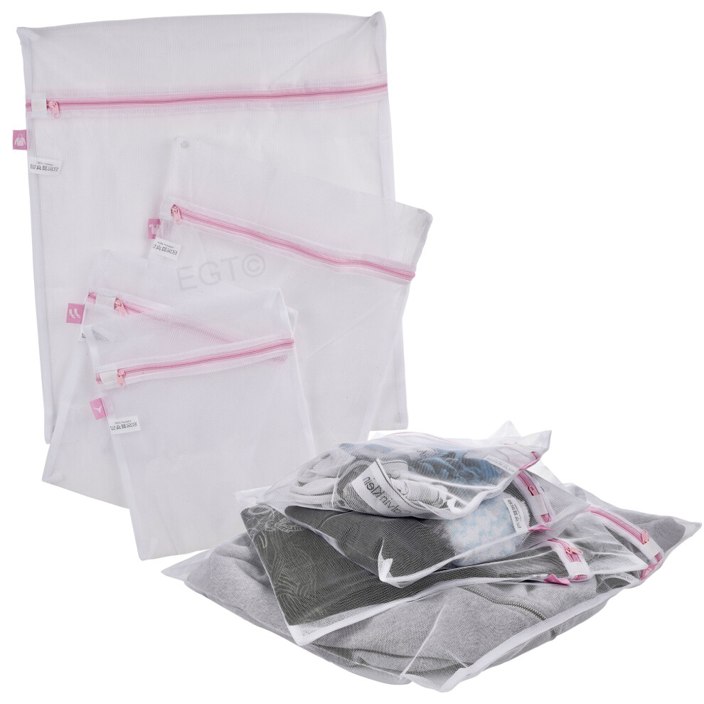 Urbn Living 4 Laundry Washing Lingerie Underwear Clothes Socks Mesh Net Zip Bags