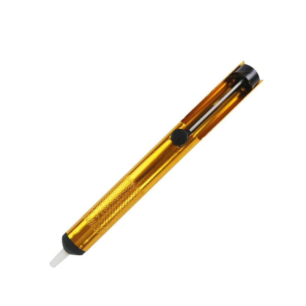 (All Aluminum) Aluminum Metal Desoldering Pump Suction Tin Gun Soldering Sucker Pen Removal Vacuum Soldering Iron Desolder Hand Welding Tools 3503941411135
