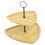 (Triangle) 2 Tier Wooden Serving Display Cake Food Tray 2