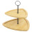 (Triangle) 2 Tier Wooden Serving Display Cake Food Tray 6