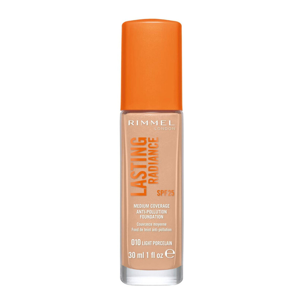 Rimmel Foundation Lasting Radiance Medium Coverage 010 Light Porcelain