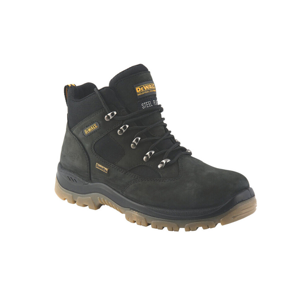 DeWalt Mens Safety Boots Black Leather Steel Toe Cap Waterproof Wide Fit UK12